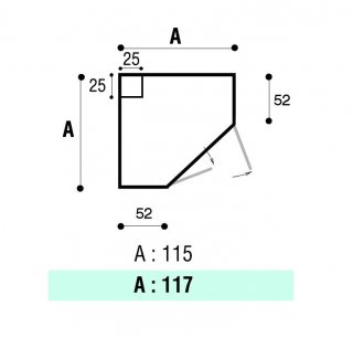 Armoire angle informatique 2 portes  ARLITEC 115 x 117 cm