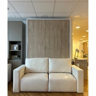 Armoire lit escamotable ouverture électrique Malaga Sofa140*200 cm.