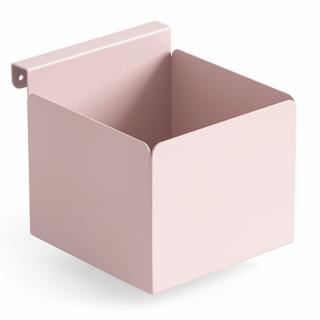 Boîte conteneur ENS tôle rose accessoire pour bureau et barre murale