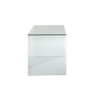 Bureau design MAINTY en verre transparent