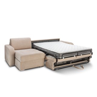 Canapé d'angle convertible express 120 cm SOFIA sommier lattes matelas 16 cm