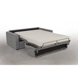 Canapé DAY mono assise convertible système EXPRESS 140cm matelas 14cm gris anthracite