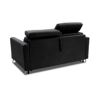 Canapé VERSAILLES convertible express têtières réglables sommier métal 160 cm