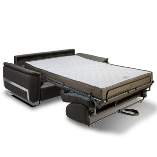 Canapé convertible express DIDEROT 120cm sommier lattes matelas 16cm 