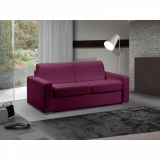 Canapé lit 3-4 places MASTER convertible EXPRESS 160 cm Tweed Cross fushia MATELAS 18 CM INCLUS