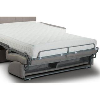 Canapé lit BELLE EPOQUE CanapExpress  lattes 120cm matelas mémory  22cm tête de lit intégrée