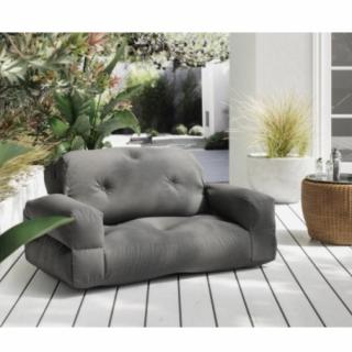 Canape d'extérieur relax convertible HIPPO OUT couleur gris anthracite