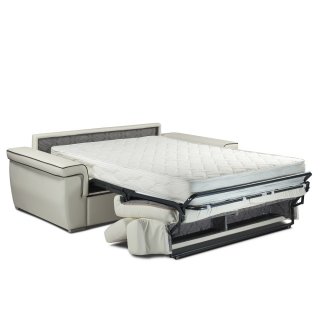 Canapé MARAIS convertible express 120 cm matelas 16 cm blanc