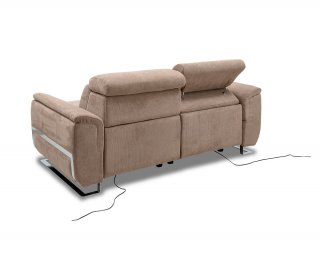 Canapé 2 places maxi 2 relax électrique REAUMUR avec système zéro wall