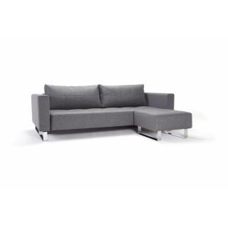 INNOVATION LIVING  Canapé gigogne design CASSIUS DELUXE EXCESS LOUNGER gris Twist Charcoal convertible lit 155*200 cm