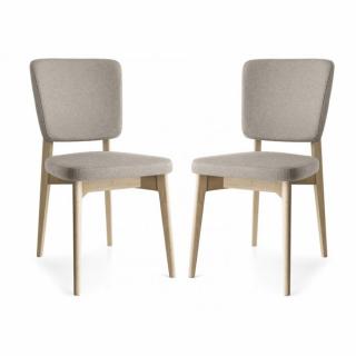 Lot de 2 Chaises ESCUDO structure bois assise rembourré 