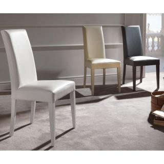 Lot de 2 chaises design italienne VERTIGO LUX polyuréthane façon cuir
