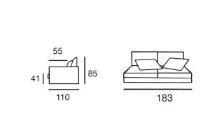 Banquette CHAMONIX  183 cm Home Spirit