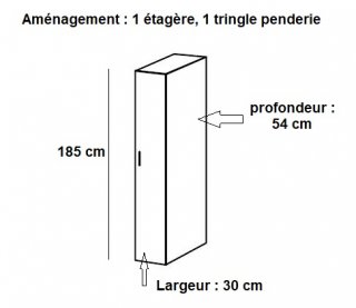 Composition d'angle rangement LUND chêne naturel