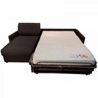 Canapé d'angle CUBE convertible EXPRESS sommier lattes  160 cm matelas 16 cm