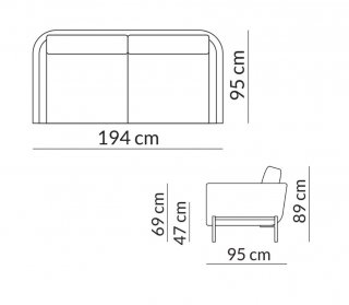 Ensemble canapés Hudson 3 places + 4 places piètement acier noir tissu personnalisable