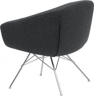 Fauteuil de réunion/salle à manger AIKO pied acier chromé SOFTLINE