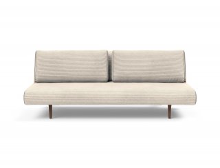 INNOVATION LIVING  Canape lit design UNFURL LOUNGER convertible 200*140 cm tissu Corduroy Ivoire