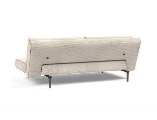 INNOVATION LIVING  Canape lit design UNFURL LOUNGER convertible 200*140 cm tissu Corduroy Ivoire