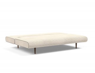 INNOVATION LIVING  Canape lit design UNFURL LOUNGER convertible 200*140 cm tissu Corduroy Ivoire