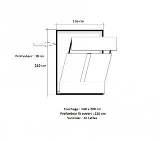 Armoire lit escamotable ARLITEC 