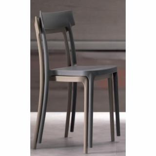 Lot de 4 chaises CORSOCOMO empilables polypropylène sable