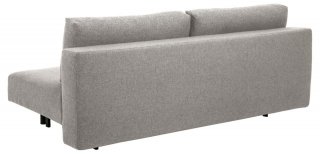 canapé convertible MAELYS tissu gris clair