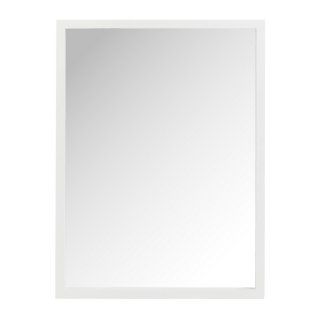 Miroir rectangulaire WAYT en bois blanc.