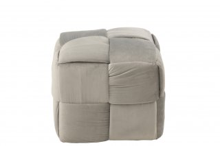 Pouf CORIE Carré 1 personne / Gris Clair