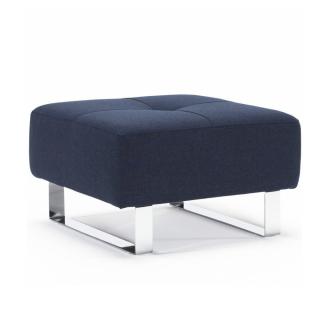 INNOVATION LIVING  Pouf design CASSIUS DELUXE EXCESS 65*65 cm tissu Mixed Dance Blue