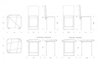 Pouf transformable CUBIX Polyuréthane enduit noir