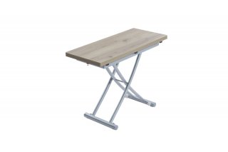 Table relevable extensible COLIBRI ultra compacte mélaminé chêne naturel