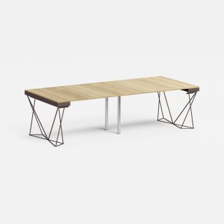 Table console extensible EXCEL ROVERE NATURALE bronze