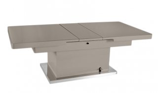 Table basse relevable extensible JET SET taupe