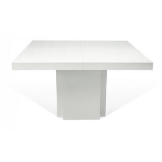 table repas DUSK 150 x 150 cm blanche brillante