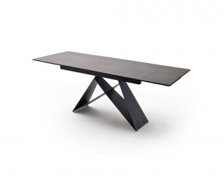 Table repas extensible KONAN  céramique gris 160 x 90 cm