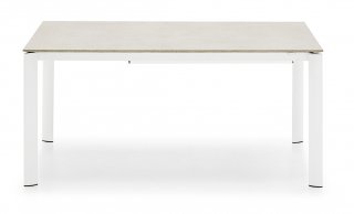 Table extensible 12 couverts EMINENCE EVO 310cm structure métal plateau mélaminé beige