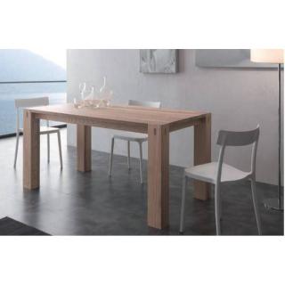 Table repas extensible FACTORY en frêne massif 90 x 160 cm.