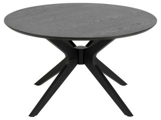 Table repas design scandinave TIM coloris chêne noir mat 105 x 75 cm