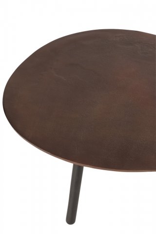 Table de salon MISTE en Aluminium Marron / Small