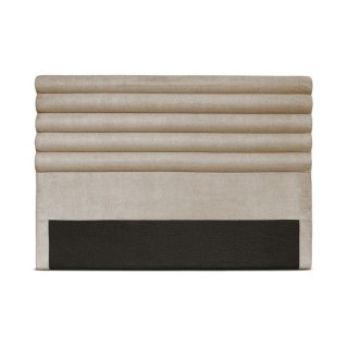 Tête de lit DONA bombé beige 140 x 120cm 