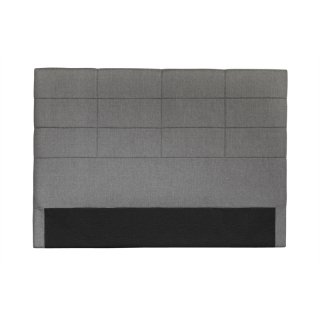 Tête de lit MONA quadrillé gris 160 x 120cm 