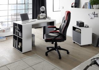 Caisson de bureau TULLY 2 tiroirs une niche 